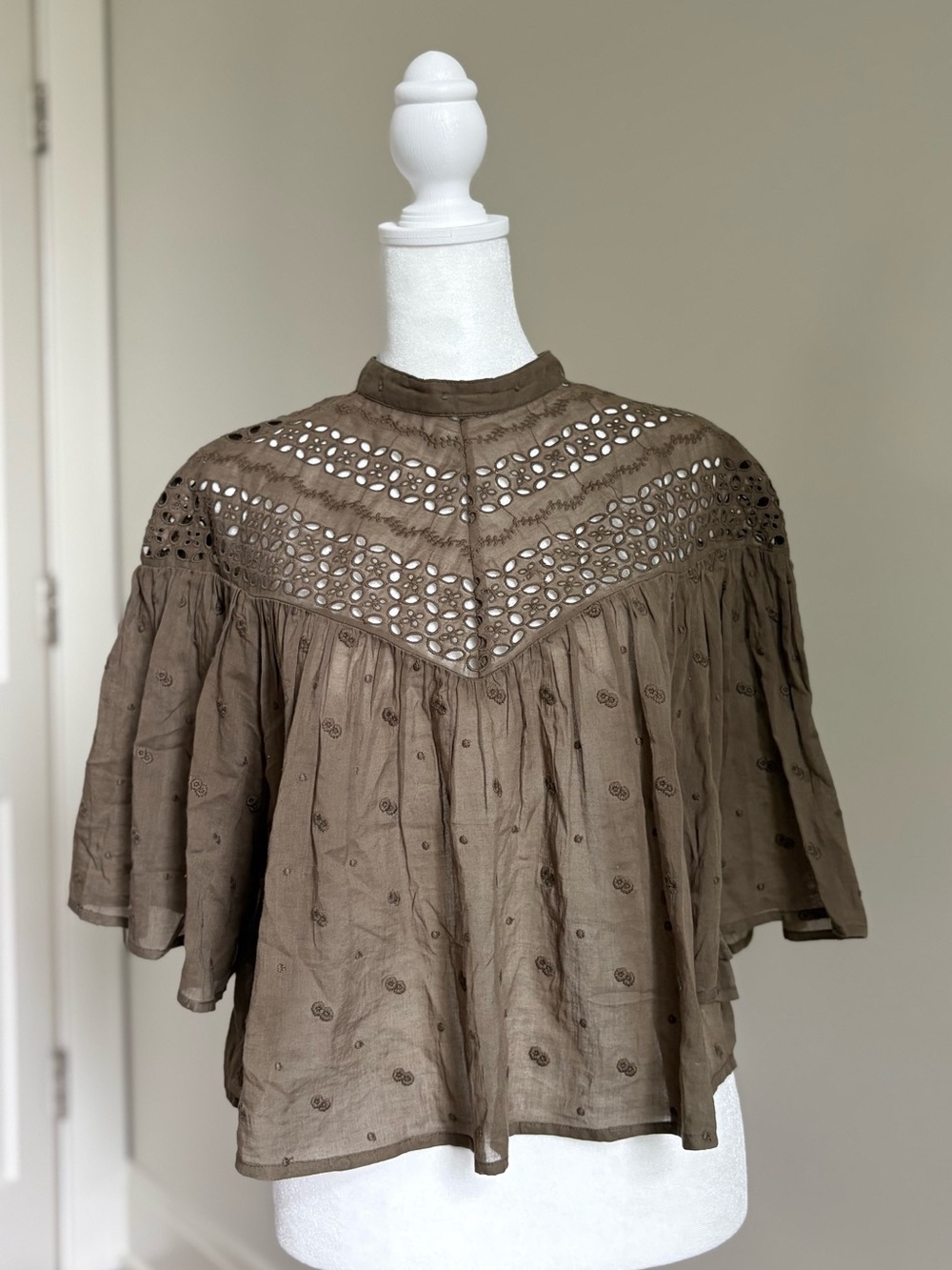 Nili Lotan Mikki Embroidered Top